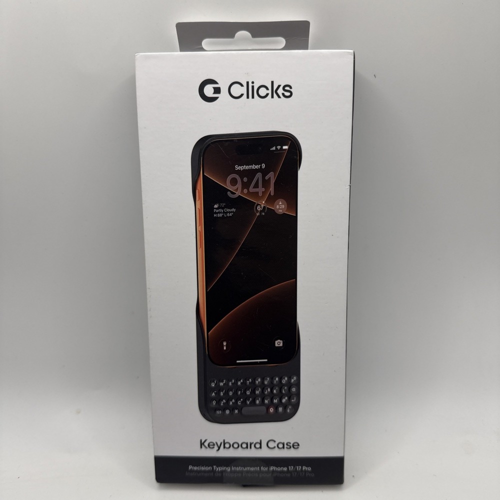 Black Keyboard Case for iPhone 17 Pro